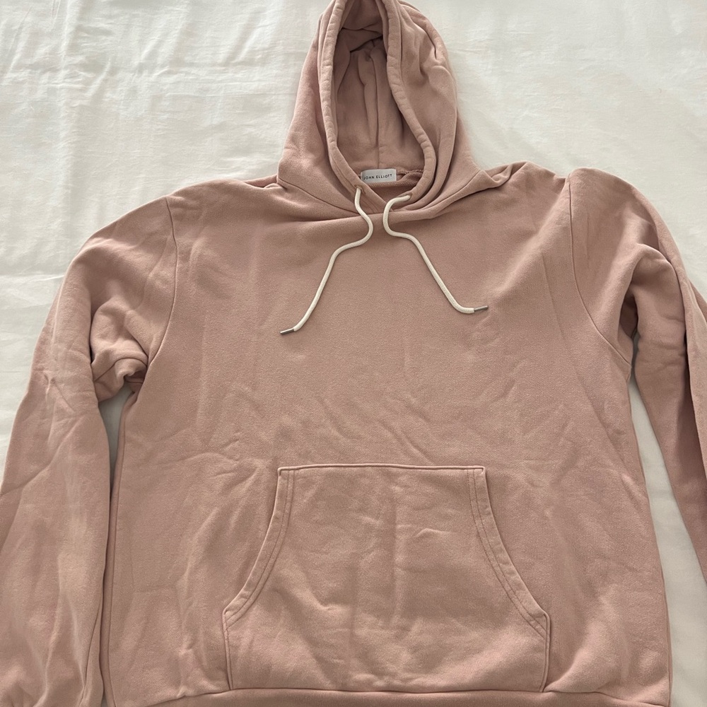 John Elliott Blush Hoodie with Drawstrings